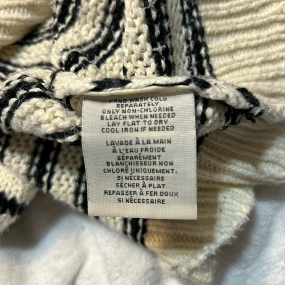 Denim & Supply Ralph Lauren Open Knit Cotton Striped Crewneck Sweater XL Preppy - Picture 6 of 8